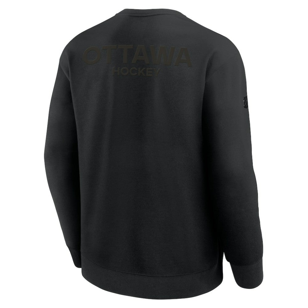 Ottawa Senators Fanatics Authentic Pro Road Tri-Blend Sweatshirt Outlet