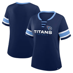 Tennessee Titans Fanatics Women's Redzone Draw Play Athena Lace-Up T-Shirt