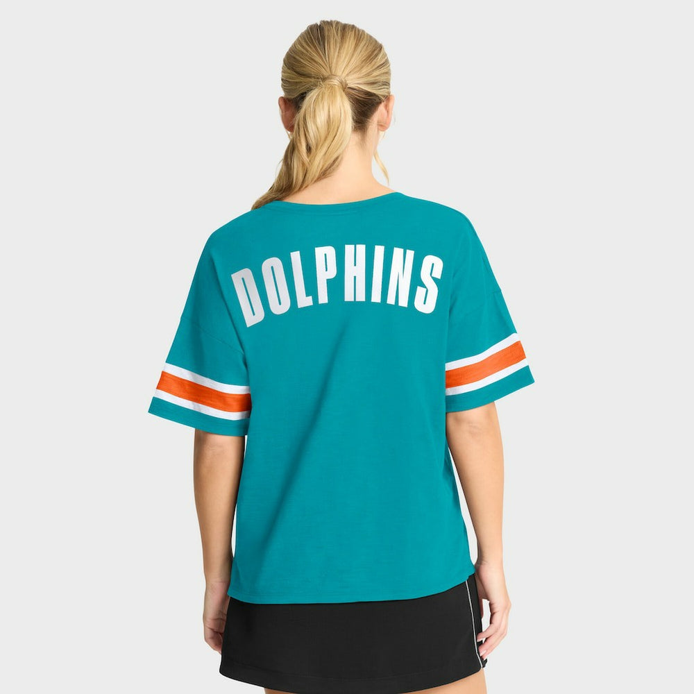 Miami Dolphins Fanatics Women's Redzone Curl Route T-Shirt