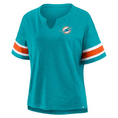 Miami Dolphins Fanatics Women's Redzone Curl Route T-Shirt