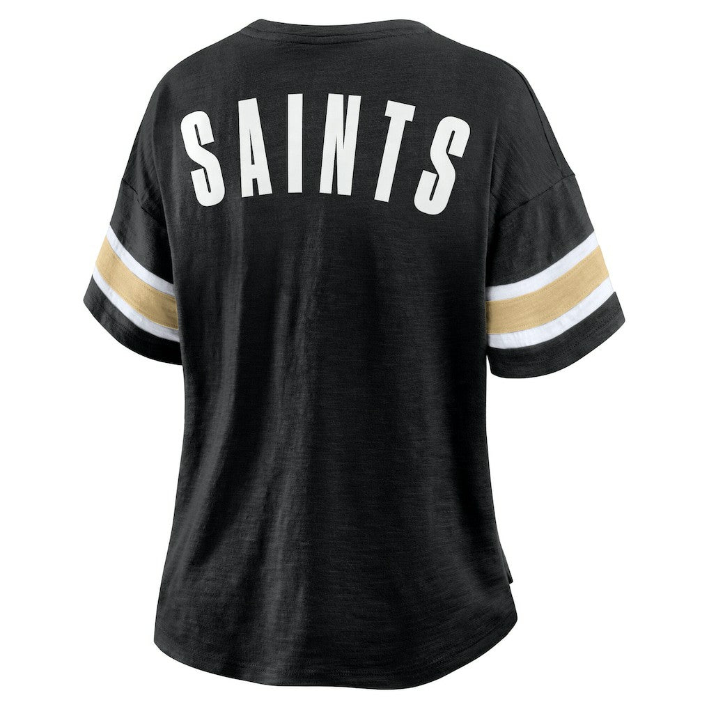 New Orleans Saints Fanatics Women's Redzone Curl Route T-Shirt