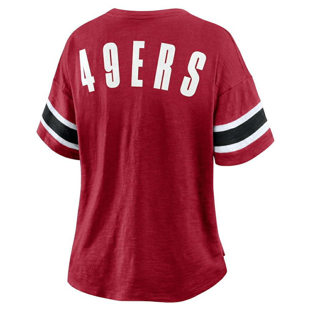 San Francisco 49ers Fanatics Women's Redzone Curl Route T-Shirt