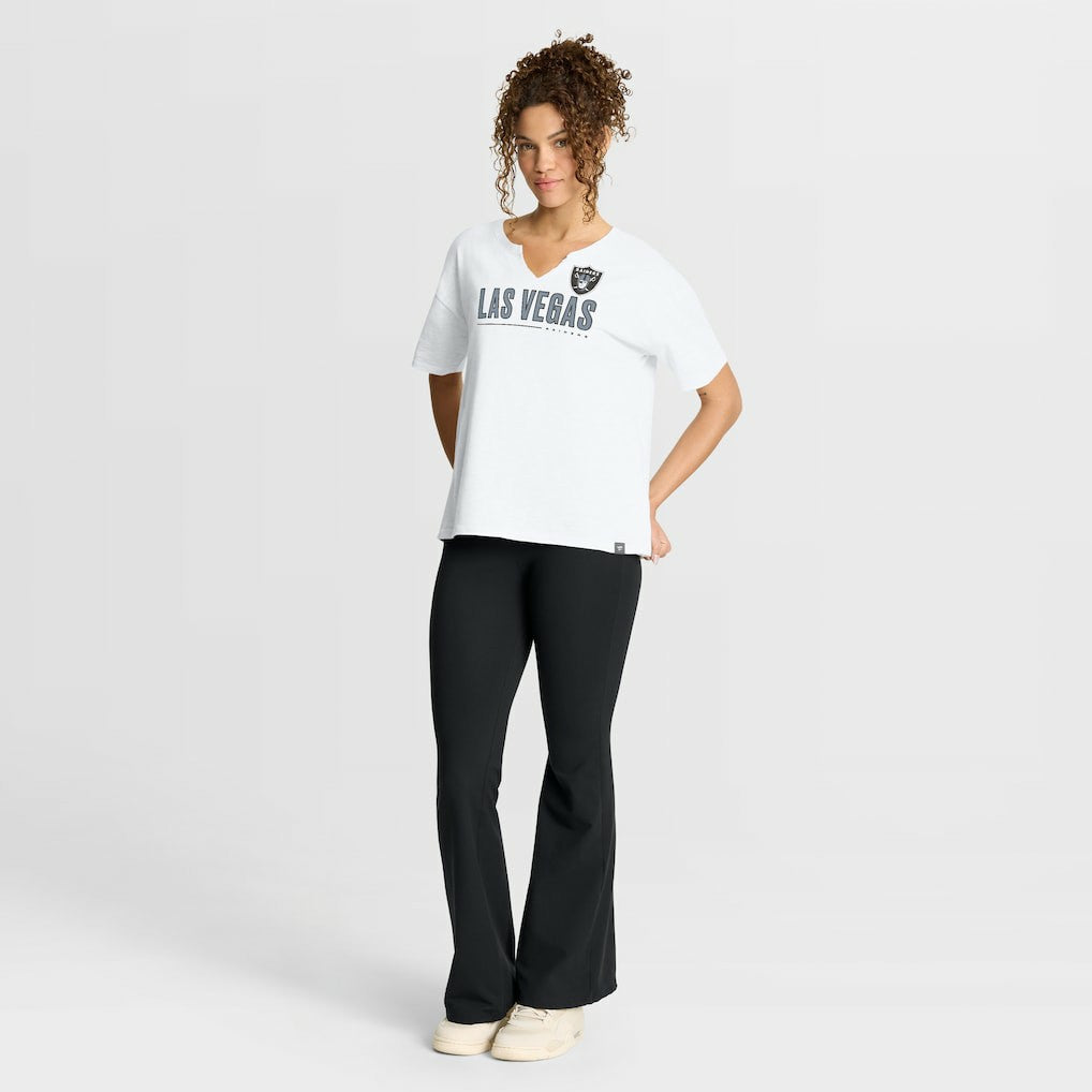 Las Vegas Raiders Fanatics Women's Redzone Slub Boxy T-Shirt