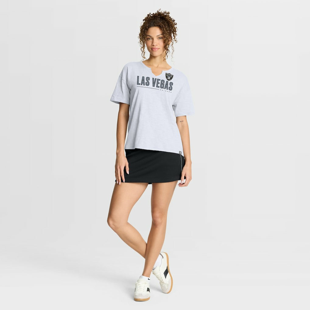 Las Vegas Raiders Fanatics Women's Redzone Slub Boxy T-Shirt