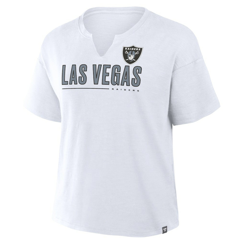 Las Vegas Raiders Fanatics Women's Redzone Slub Boxy T-Shirt