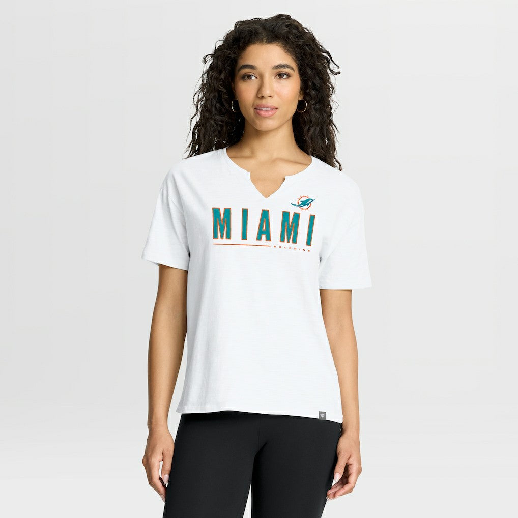 Miami Dolphins Fanatics Women's Redzone Slub Boxy T-Shirt