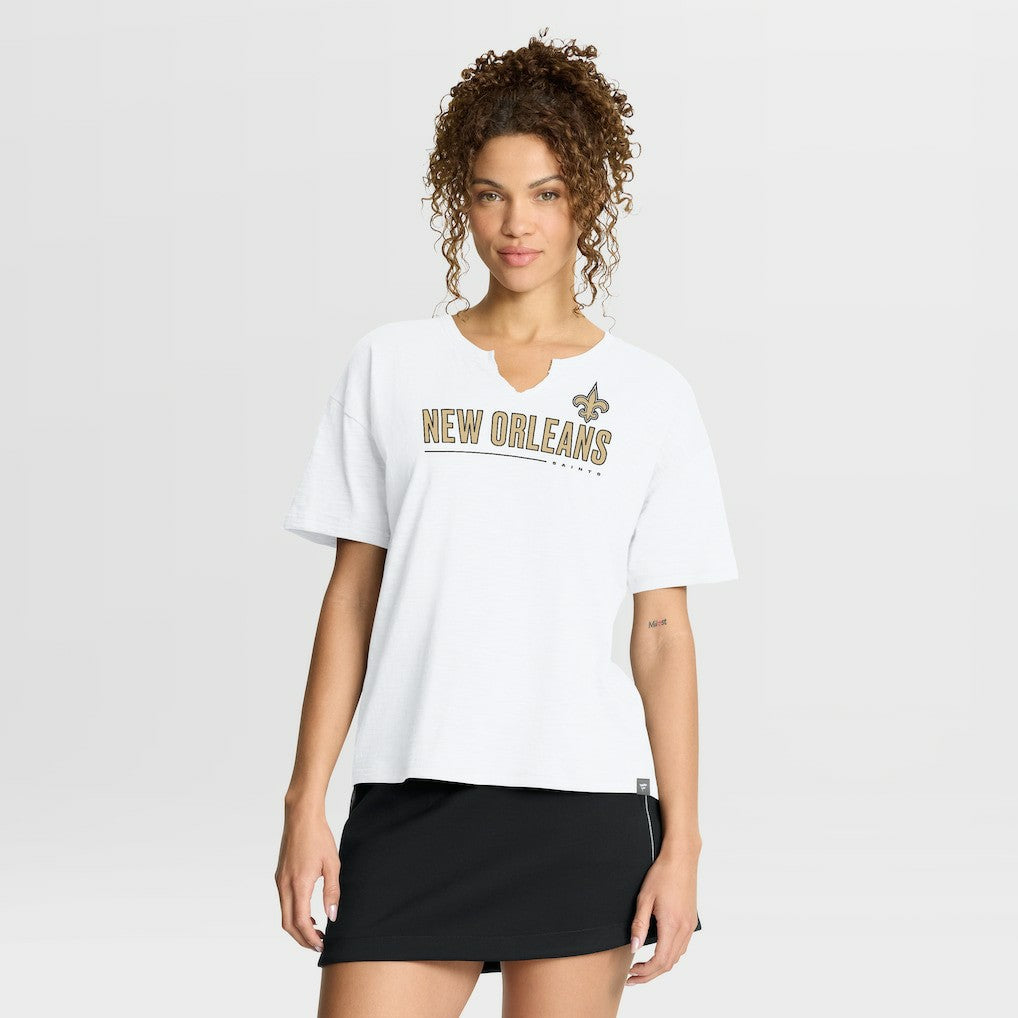 New Orleans Saints Fanatics Women's Redzone Slub Boxy T-Shirt