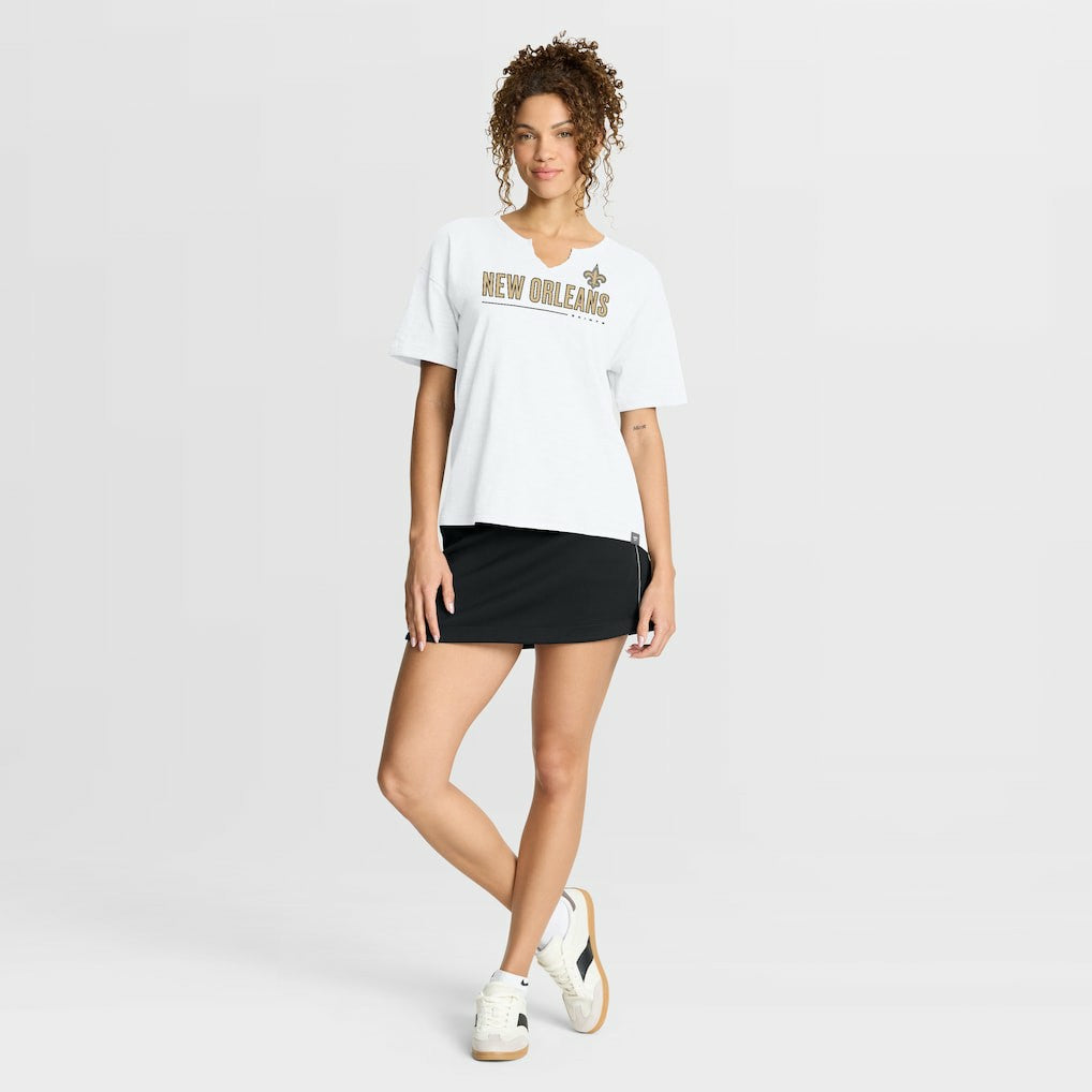 New Orleans Saints Fanatics Women's Redzone Slub Boxy T-Shirt