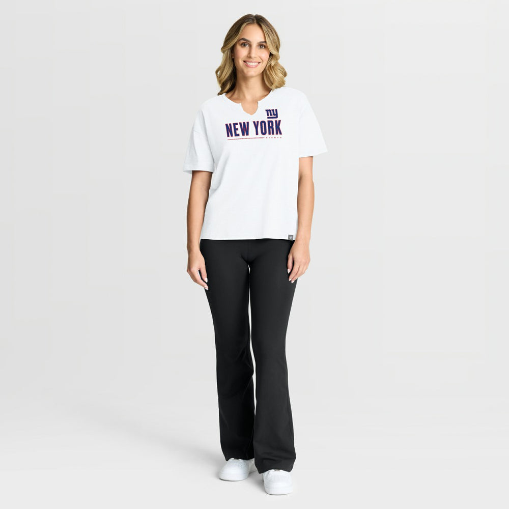 New York Giants Fanatics Women's Redzone Slub Boxy T-Shirt