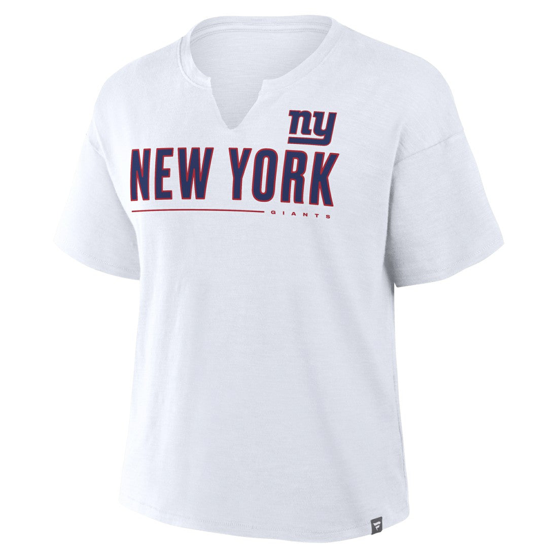 New York Giants Fanatics Women's Redzone Slub Boxy T-Shirt