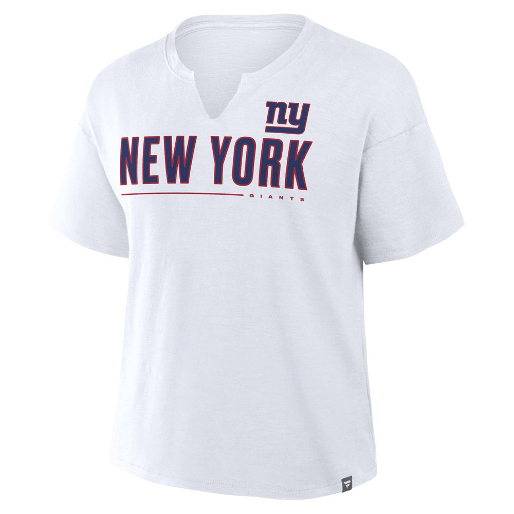 New York Giants Fanatics Women's Redzone Slub Boxy T-Shirt