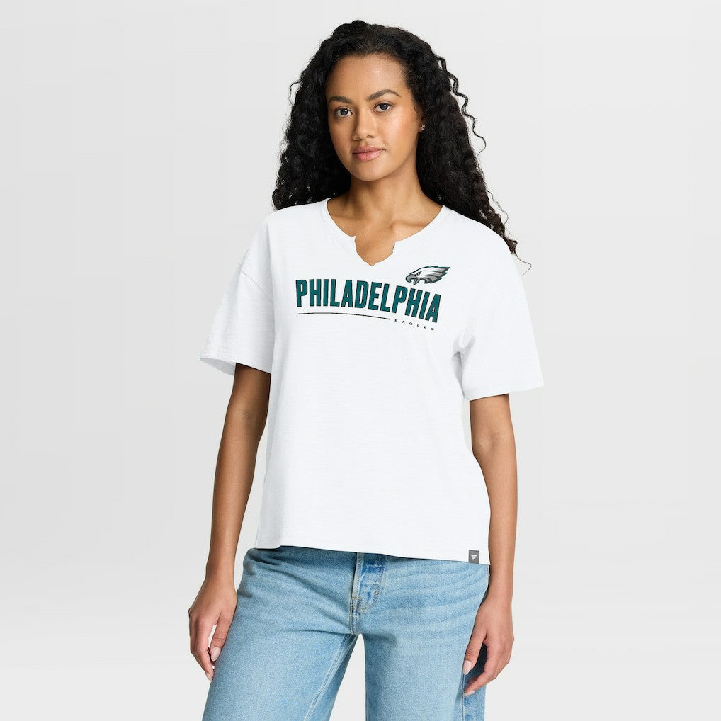 Philadelphia Eagles Fanatics Women's Redzone Slub Boxy T-Shirt