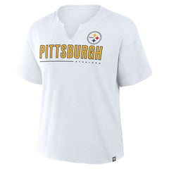 Pittsburgh Steelers Fanatics Women's Redzone Slub Boxy T-Shirt
