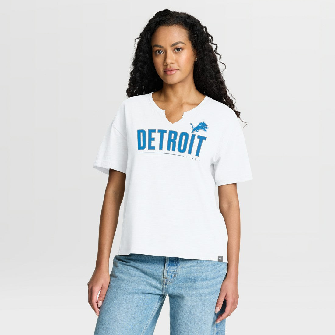 Detroit Lions Fanatics Women's Redzone Slub Boxy T-Shirt