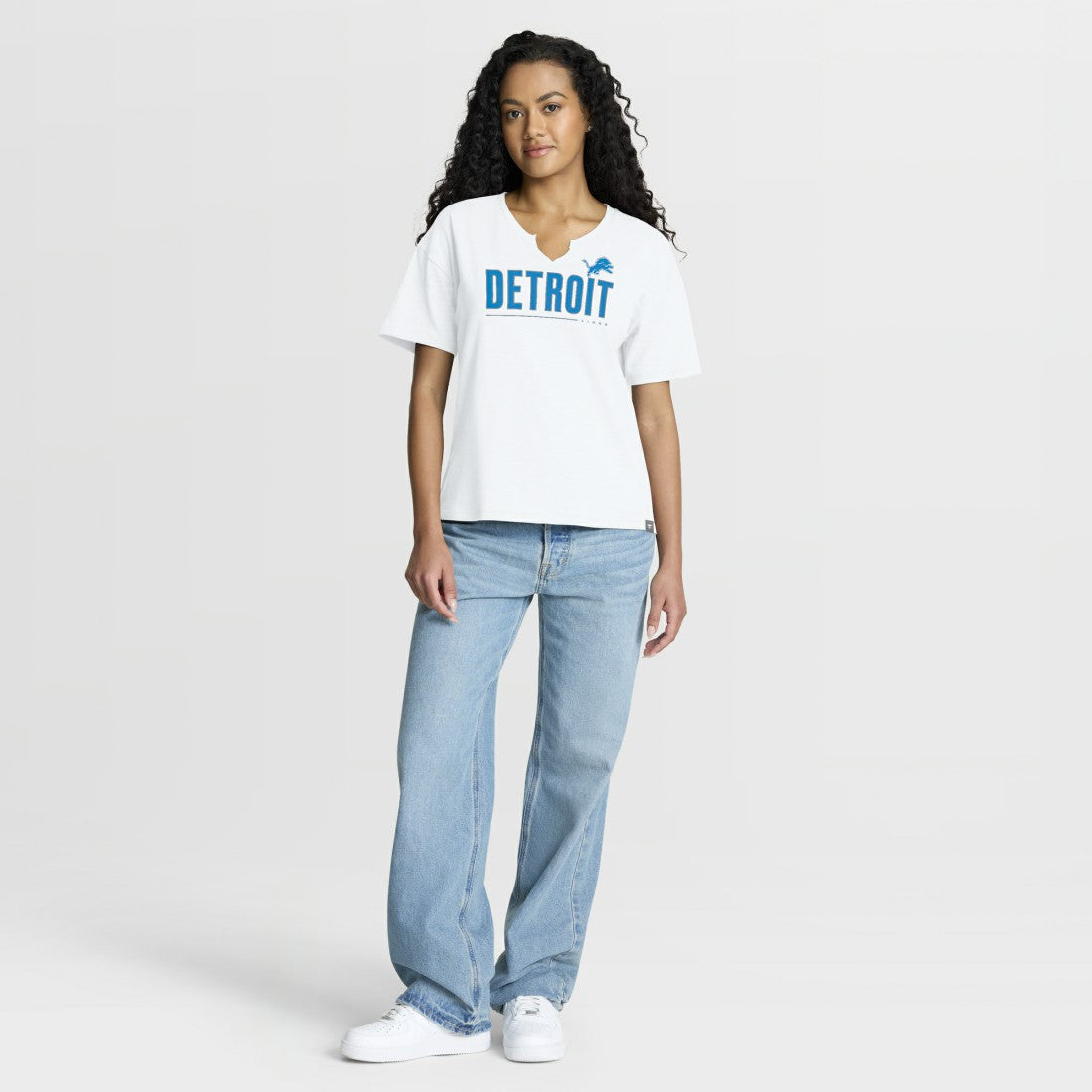 Detroit Lions Fanatics Women's Redzone Slub Boxy T-Shirt