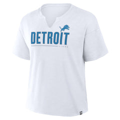 Detroit Lions Fanatics Women's Redzone Slub Boxy T-Shirt