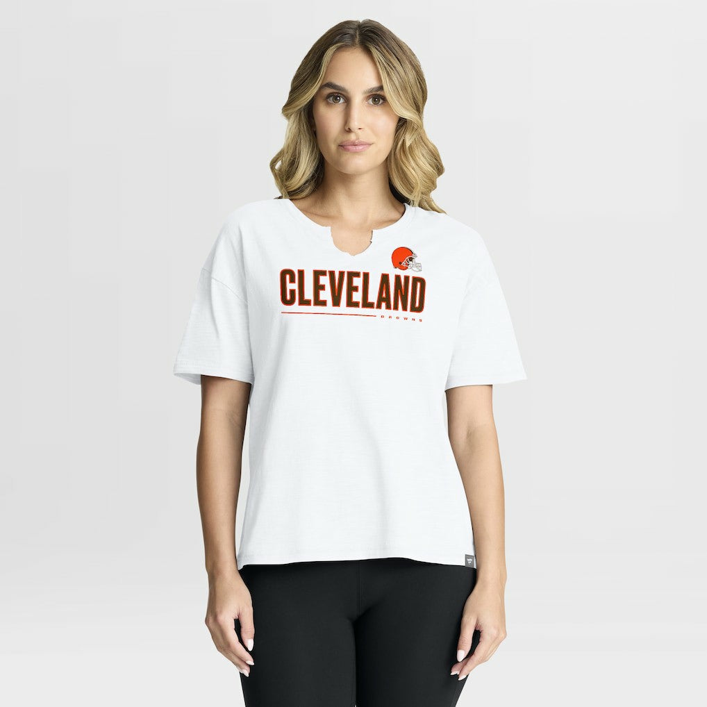 Cleveland Browns Fanatics Women's Redzone Slub Boxy T-Shirt