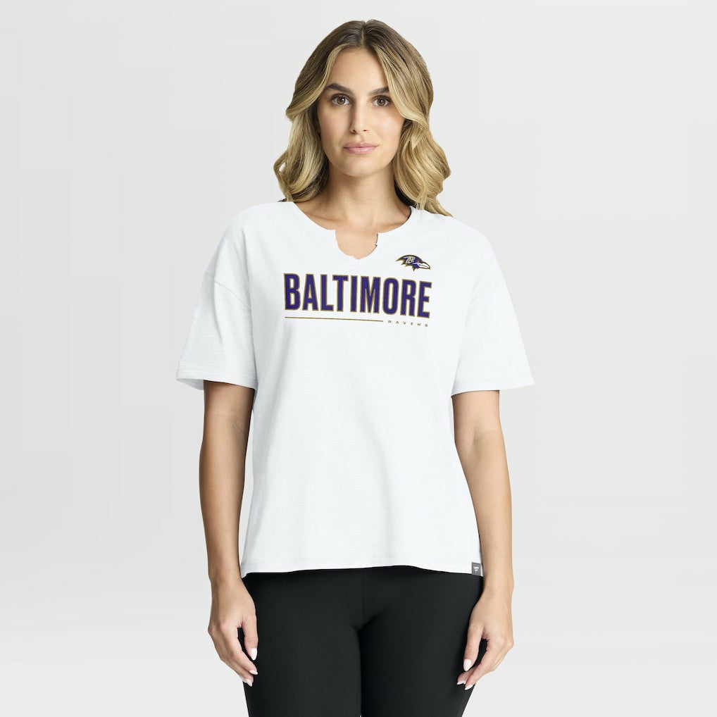 Baltimore Ravens Fanatics Women's Redzone Slub Boxy T-Shirt