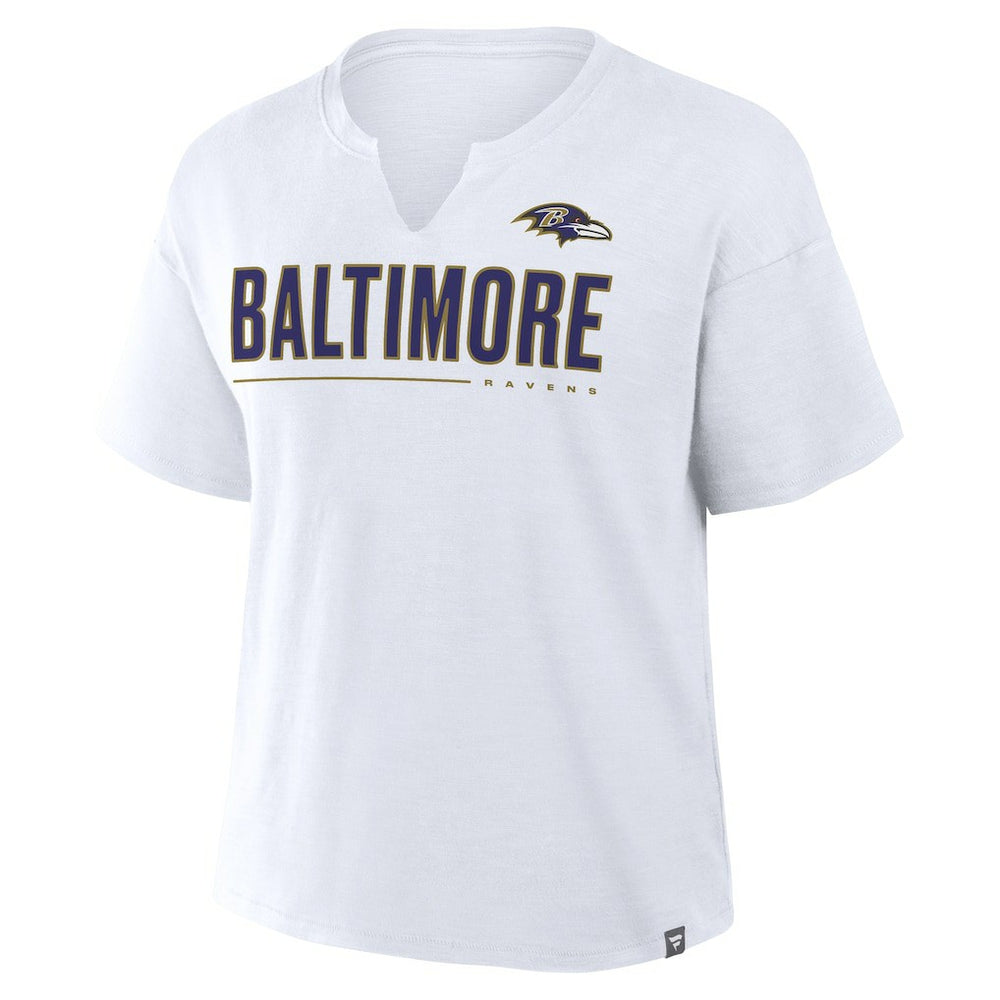 Baltimore Ravens Fanatics Women's Redzone Slub Boxy T-Shirt
