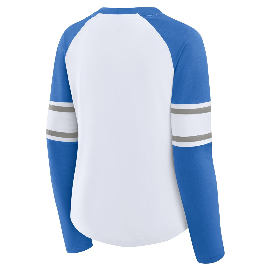 Detroit Lions Fanatics Women's Redzone Blitz Package Raglan Lace-Up V-Neck Long Sleeve T-Shirt