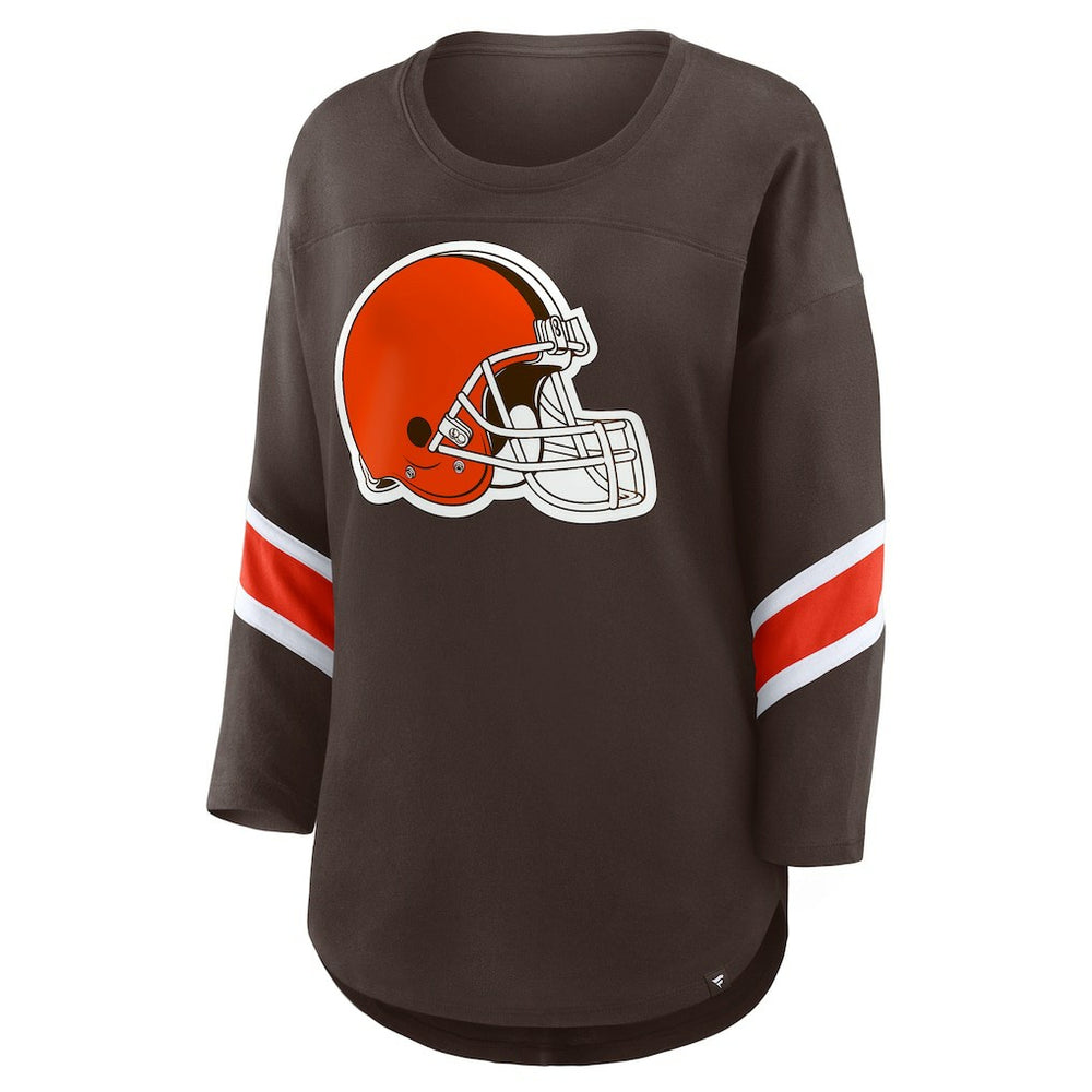 Cleveland Browns Fanatics Women's Redzone 3/4-Sleeve T-Shirt