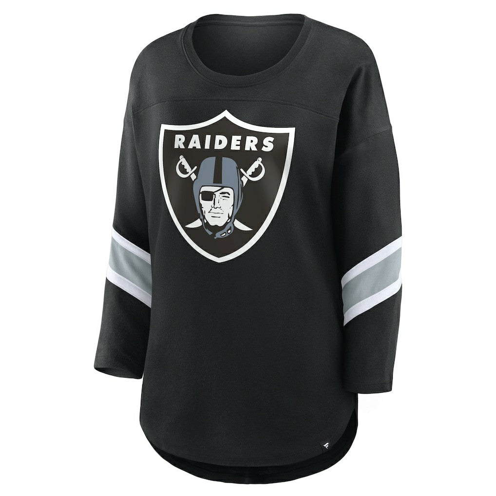 Las Vegas Raiders Fanatics Women's Redzone 3/4-Sleeve T-Shirt