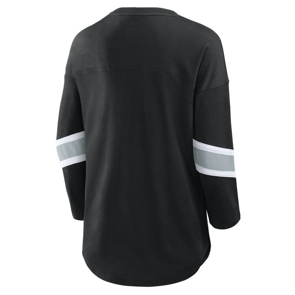 Las Vegas Raiders Fanatics Women's Redzone 3/4-Sleeve T-Shirt