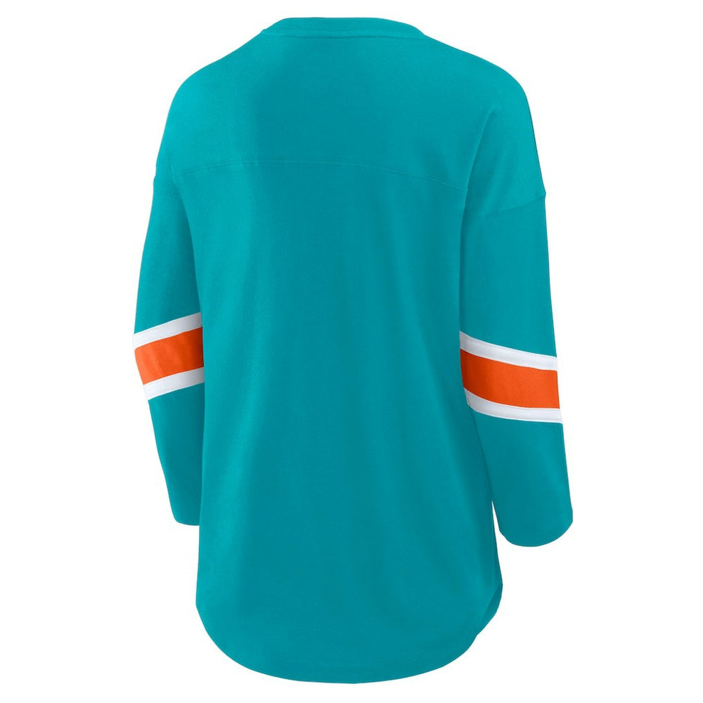 Miami Dolphins Fanatics Women's Redzone 3/4-Sleeve T-Shirt