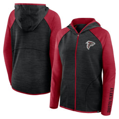Atlanta Falcons Fanatics Women's Redzone End Around Pass Raglan Full-Zip Hoodie