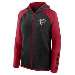 Atlanta Falcons Fanatics Women's Redzone End Around Pass Raglan Full-Zip Hoodie