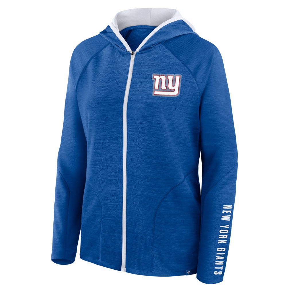 New York Giants Fanatics Women's Redzone End Around Pass Raglan Full-Zip Hoodie