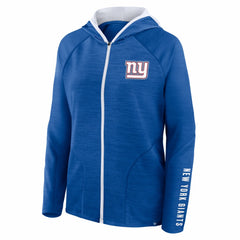 New York Giants Fanatics Women's Redzone End Around Pass Raglan Full-Zip Hoodie