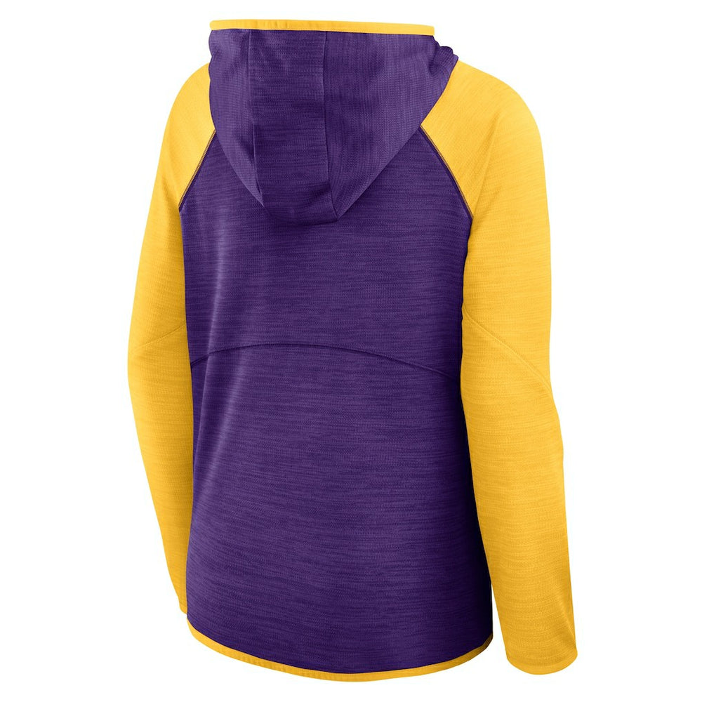Minnesota Vikings Fanatics Women's Redzone End Around Pass Raglan Full-Zip Hoodie