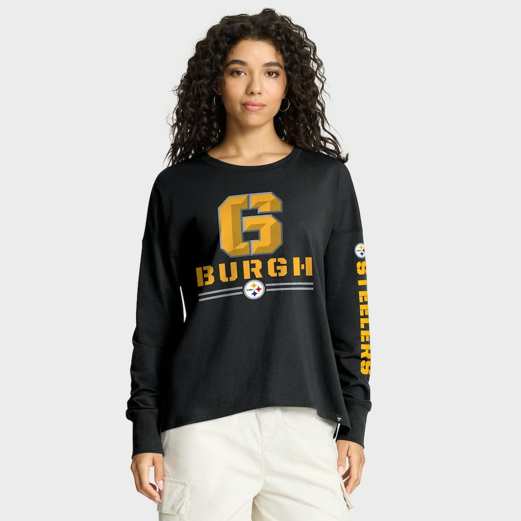 Pittsburgh Steelers Fanatics Women's Hometown Legacy Long Sleeve T-Shirt