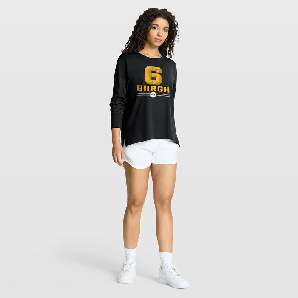 Pittsburgh Steelers Fanatics Women's Hometown Legacy Long Sleeve T-Shirt