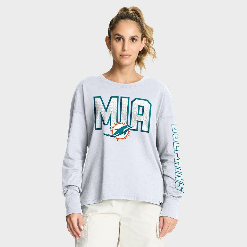 Miami Dolphins Fanatics Women's Hometown Legacy Long Sleeve T-Shirt
