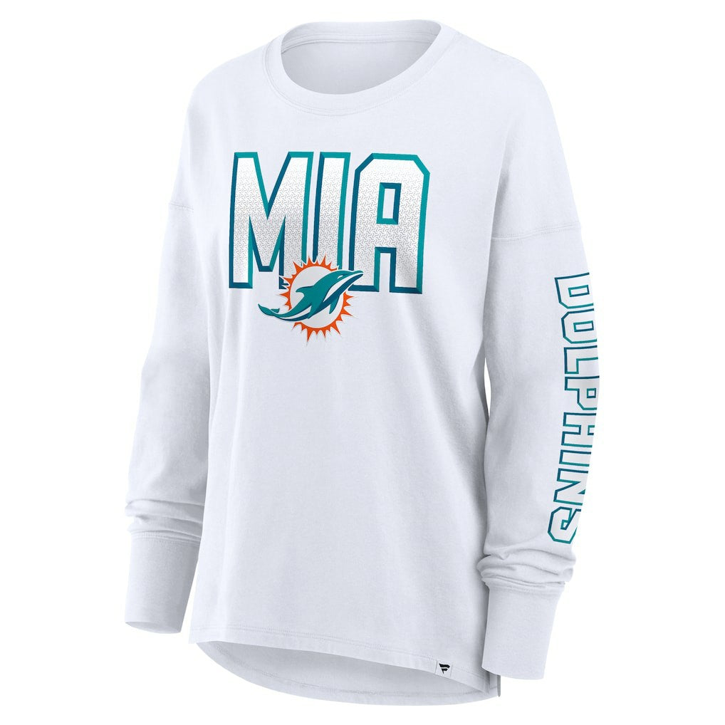 Miami Dolphins Fanatics Women's Hometown Legacy Long Sleeve T-Shirt