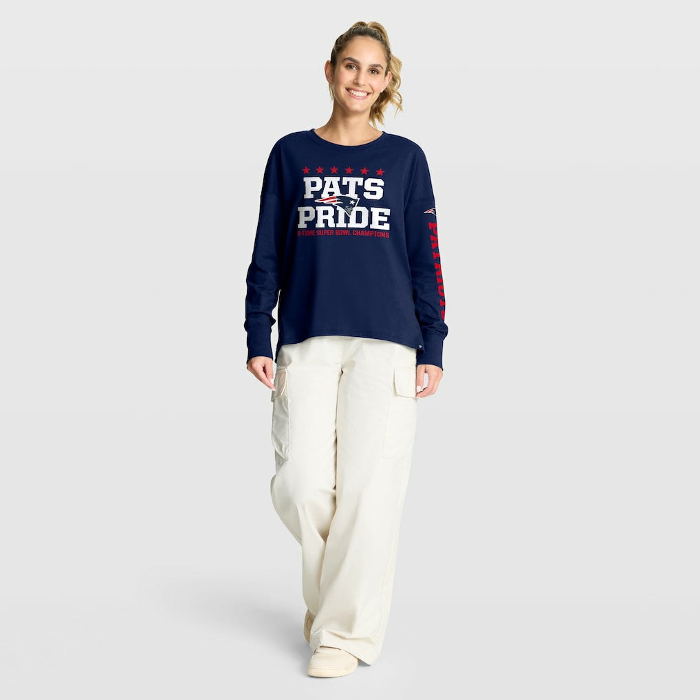 New England Patriots Fanatics Women's Hometown Legacy Long Sleeve T-Shirt