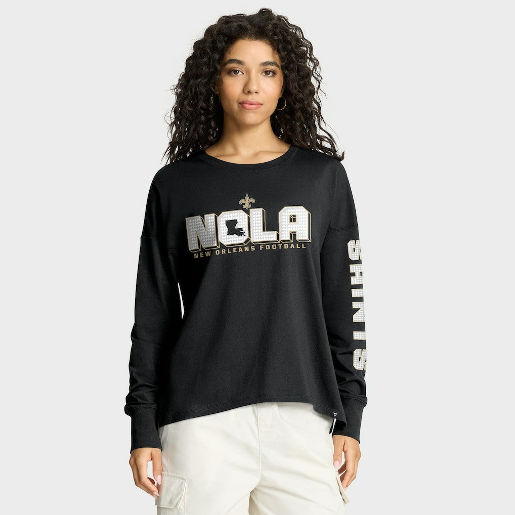 New Orleans Saints Fanatics Women's Hometown Legacy Long Sleeve T-Shirt