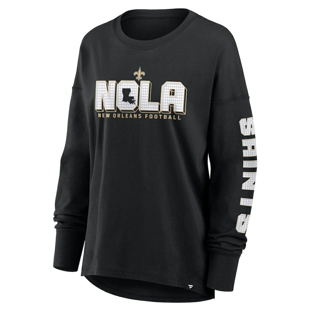 New Orleans Saints Fanatics Women's Hometown Legacy Long Sleeve T-Shirt