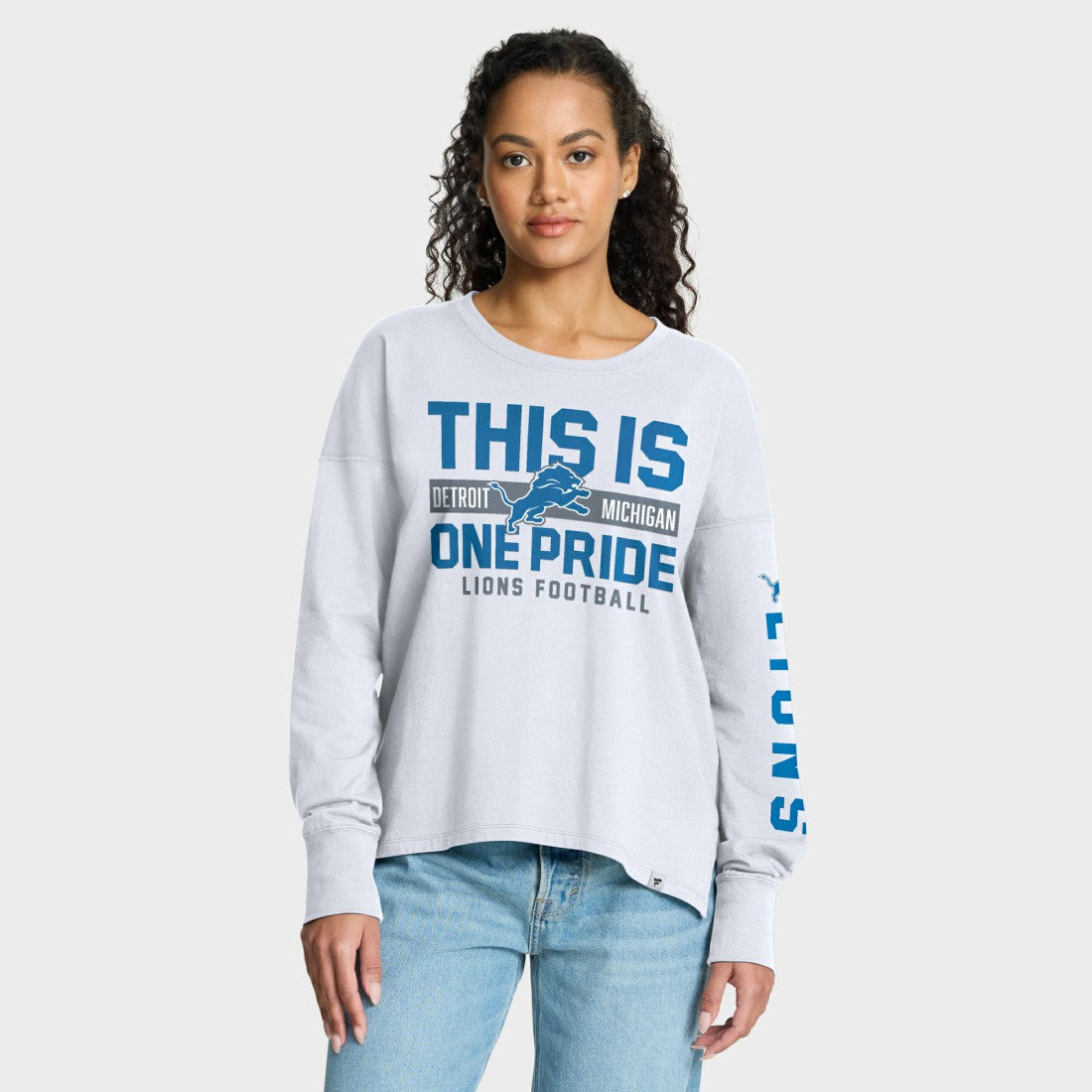 Detroit Lions Fanatics Women's Hometown Legacy Long Sleeve T-Shirt