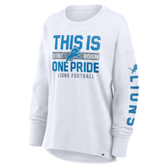 Detroit Lions Fanatics Women's Hometown Legacy Long Sleeve T-Shirt