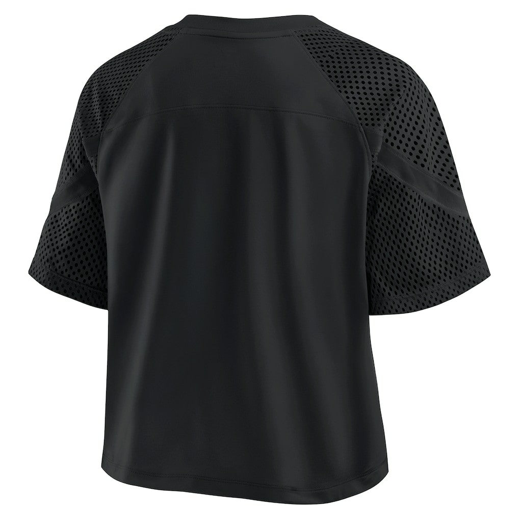 Pittsburgh Steelers Women's Oversized Raglan V-Neck Blackout Fashion Jersey online