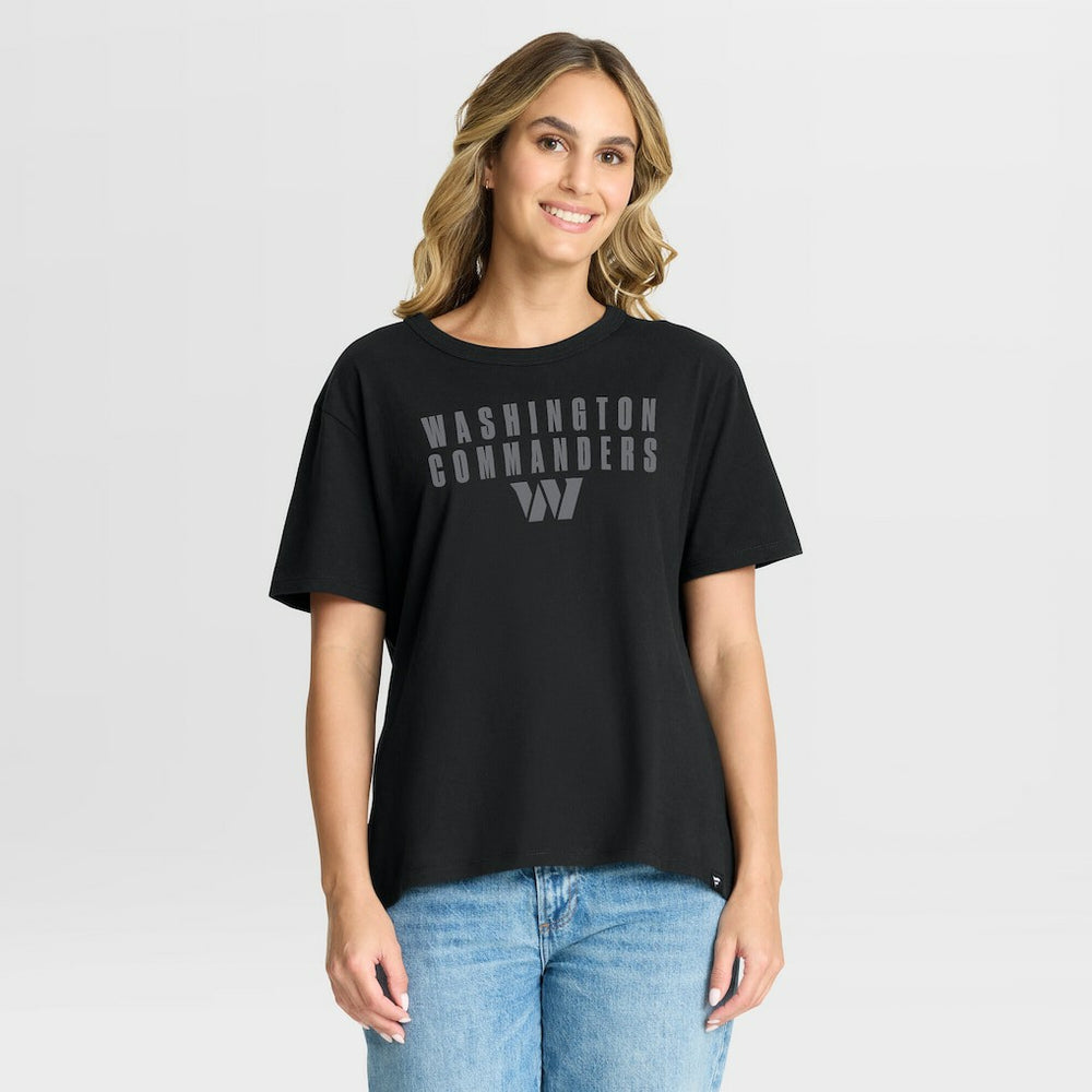 Washington Commanders Fanatics Women's Blackout Kneel Down Legacy T-Shirt