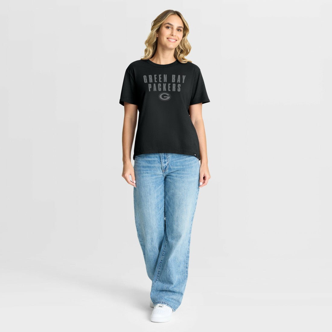 Green Bay Packers Fanatics Women's Blackout Kneel Down Legacy T-Shirt