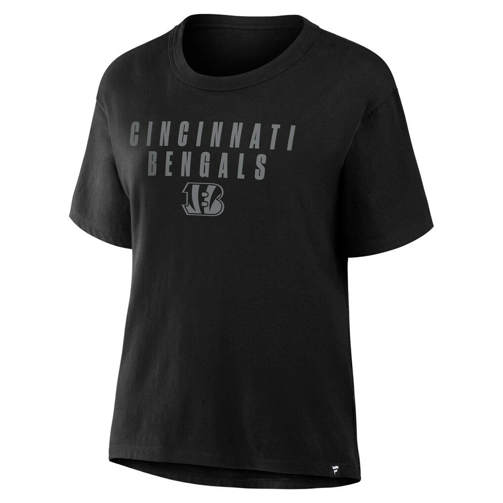 Cincinnati Bengals Fanatics Women's Blackout Kneel Down Legacy T-Shirt