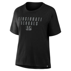 Cincinnati Bengals Fanatics Women's Blackout Kneel Down Legacy T-Shirt