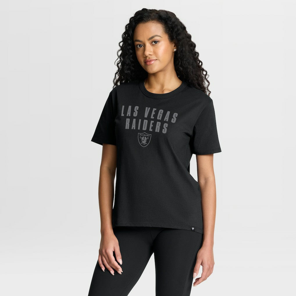 Las Vegas Raiders Fanatics Women's Blackout Kneel Down Legacy T-Shirt
