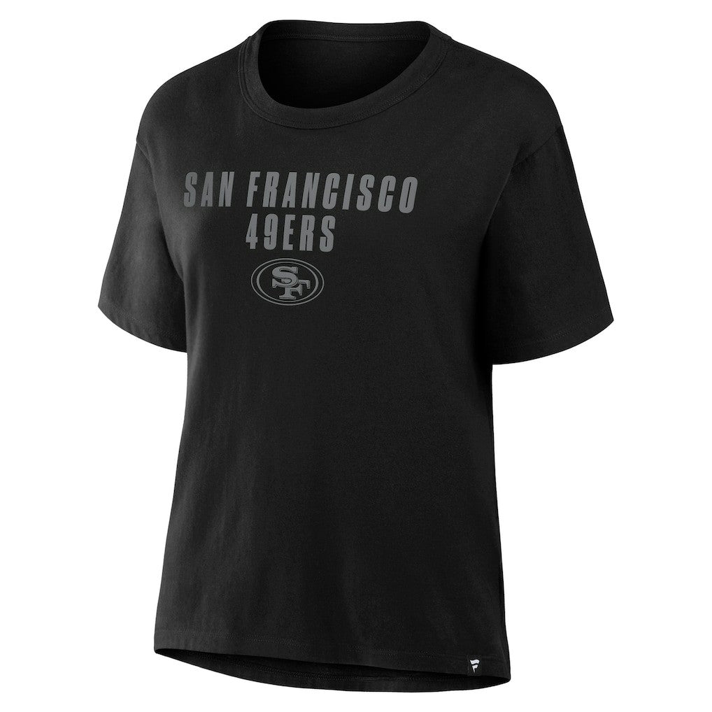 San Francisco 49ers Fanatics Women's Blackout Kneel Down Legacy T-Shirt