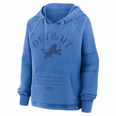 Detroit Lions Fanatics Women's Oversized Raglan Gridiron Hoodie